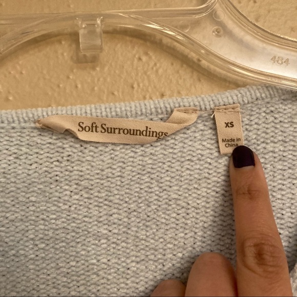 Soft Surroundings Lisbeth Chenille Knit Colorblock Sweater - Picture 4 of 8